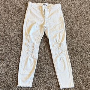 American Eagle Outfitters Light Distressed Skinny Jeans